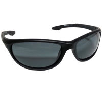 Wychwood Black Wrap Around Polarised Sunglasses (Smoke Lenses)