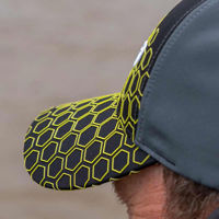 Matrix Hex Print Black Baseball Cap