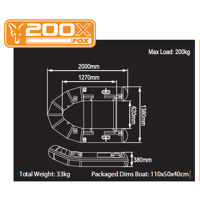 Fox 200 X Inflatable Boat With Air Deck