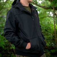 Fox Collection Soft Shell Jacket Black & Orange