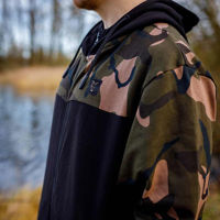 Fox LW Black/Camo Split Zip Hoody