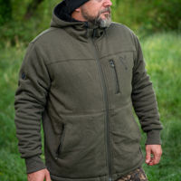 Fox Collection Sherpa Jacket Green & Black