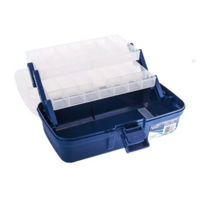 Jarvis Walker 2 Tray Clear Top Tackle Box