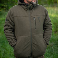 Fox Collection Sherpa Jacket Green & Black