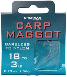 Drennan Hooks To Nylon Barbless Carp Maggot