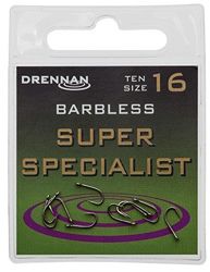 Drennan Super Specialist Barbless Eyed Hooks