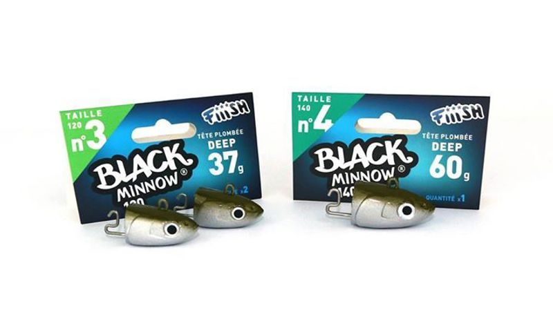 Fiiish Black Minnow Jig Heads