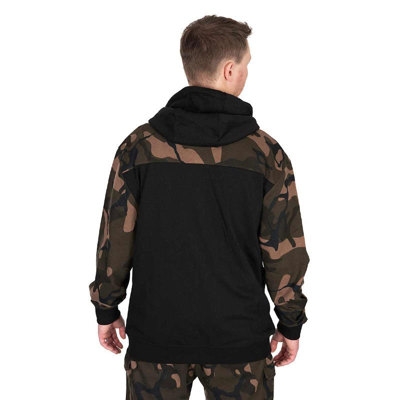 Fox LW Black/Camo Split Zip Hoody