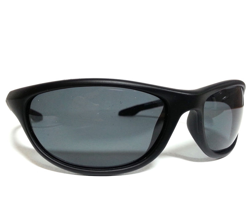 Wychwood Black Wrap Around Polarised Sunglasses (Smoke Lenses)