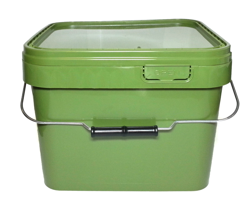 Green Square Bucket 10 Litres With Tray