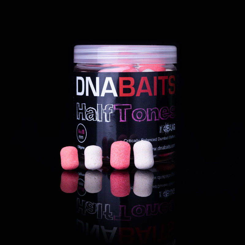 DNA Baits Flouro Half Tones Dumbell Wafters 10x15mm