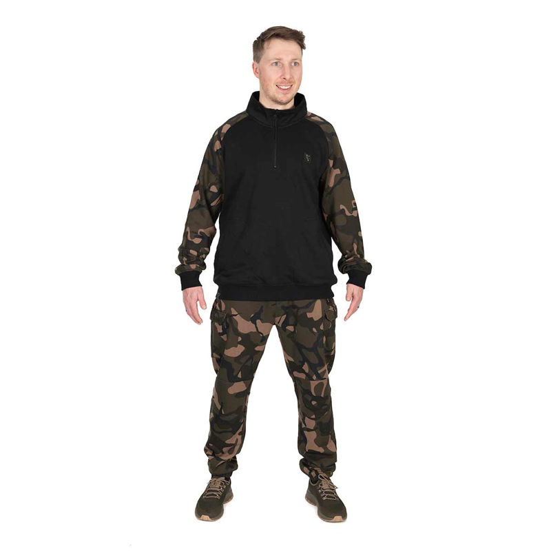 Fox LW Black/Camo QTR Zip Pullover