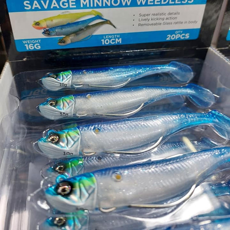 Savage Gear Minnow Weedless Singles