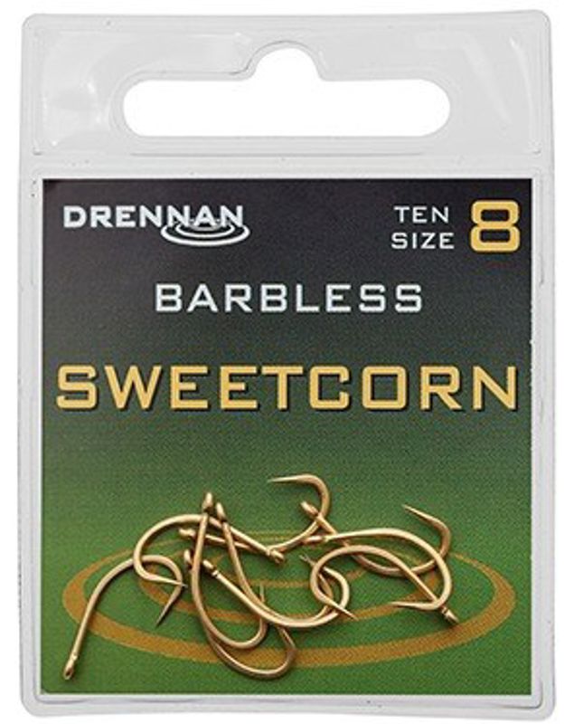 Drennan Sweetcorn Barbless Eyed Hooks