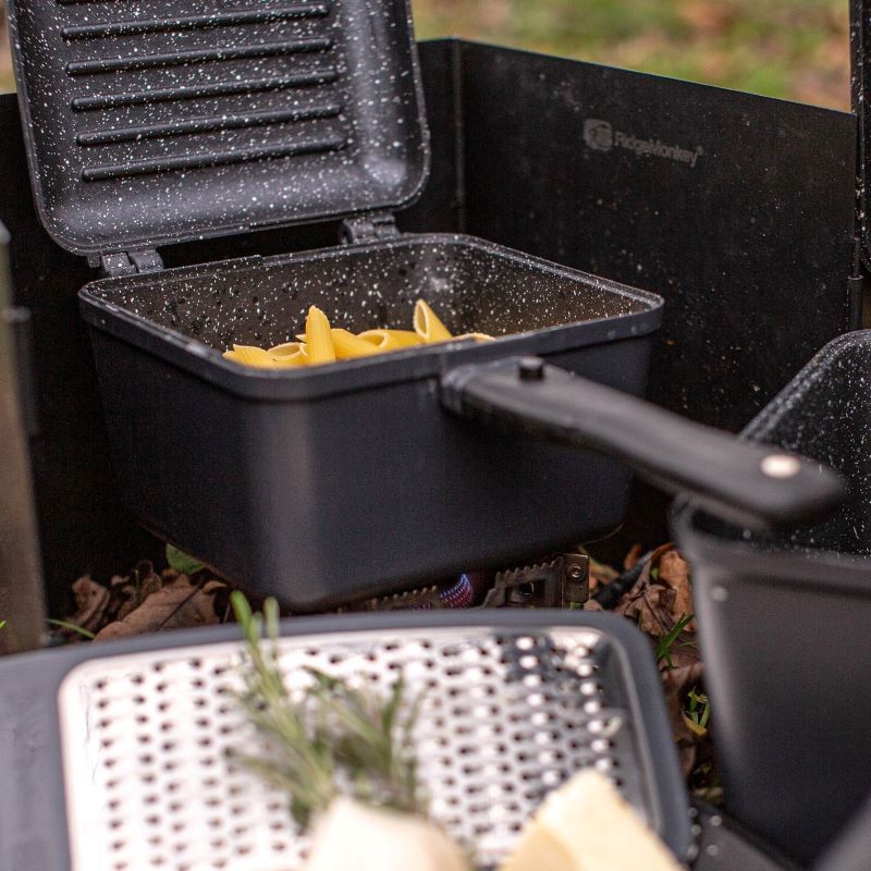 Ridge Monkey Connect Deep Pan & Griddle Granite Edition