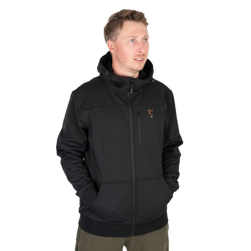 Fox Collection Soft Shell Jacket Black & Orange