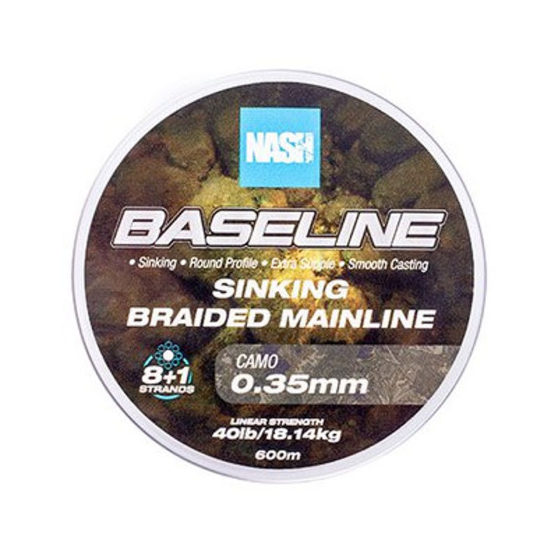 Nash Baseline Sinking Braid Camo 600m