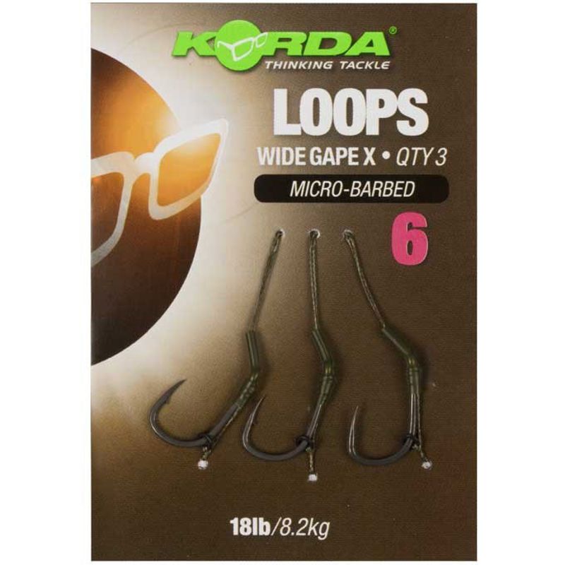 Korda Loop Ready Tied Wide Gape X Rigs