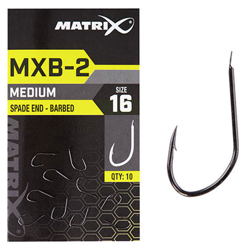 Matrix MXB-2 Medium Spade End Barbed Hooks