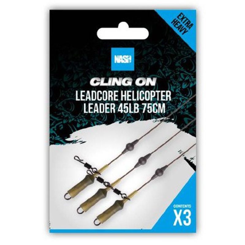 Nash Cling On Leadcore Helicopter Leaders 75cm