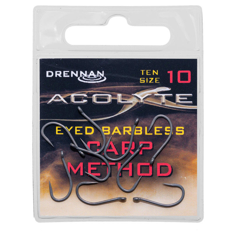 Drennan Acolyte Carp Method Barbless Eyed Hooks