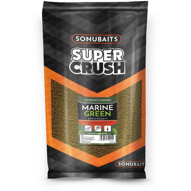 Sonubaits Supercrush Marine Green Groundbait 2Kg