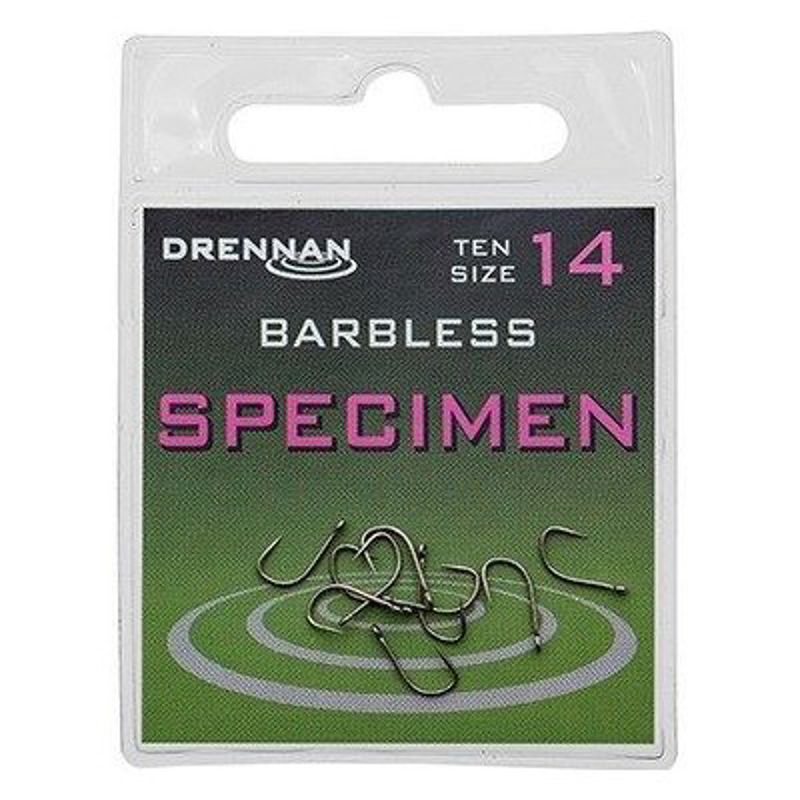 Drennan Specimen Barbless Eyed Hooks