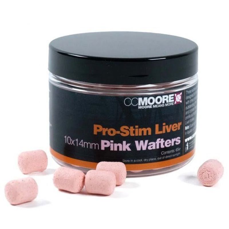 CC Moore Pro-Stim Liver Pink Dumbell Wafters 10 x 14mm