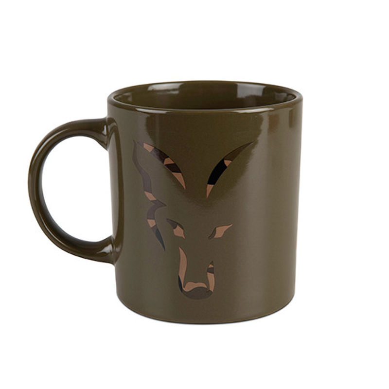 Fox Green & Camo Head Ceramic Mug