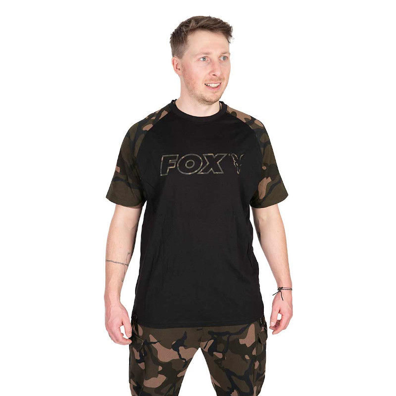 Fox Black/Camo Outline T-Shirt