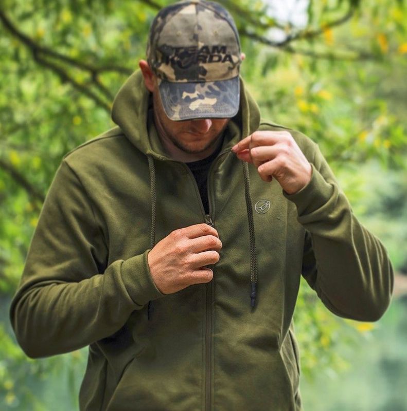 Korda Kore Zip Pro Hoodie Olive