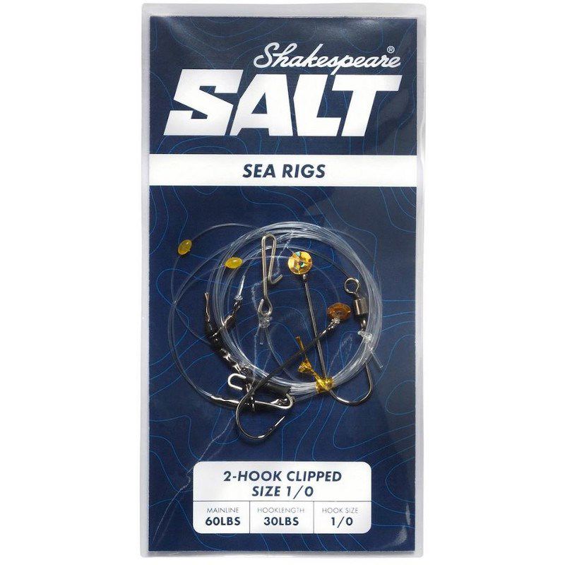 Shakespeare Salt 2 Hook Clipped Rig