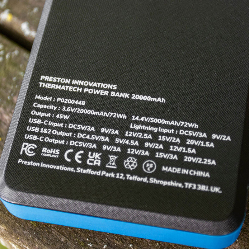 Preston Innovations Thermatech Power Bank 20000MAH