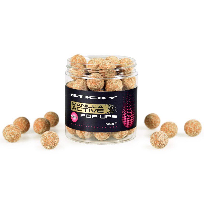 Sticky Baits Manilla Active Pop Ups 16mm