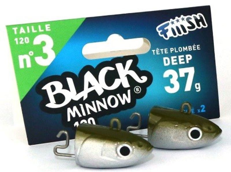 Fiiish Black Minnow Jig Heads