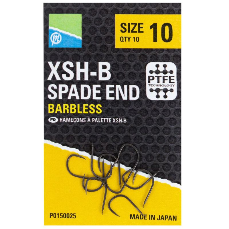 Preston Innovations XSH-B Barbless Spade End Hooks