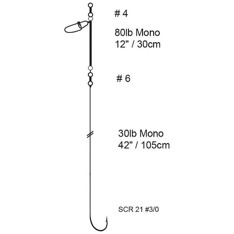 Cox Rawle Boat Rig 3/0