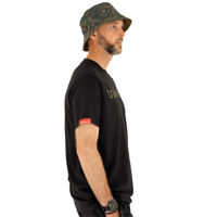 Trakker CR Logo T-Shirt Black Camo