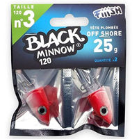 Fiiish Black Minnow Jig Heads