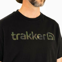 Trakker CR Logo T-Shirt Black Camo