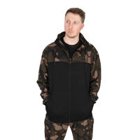 Fox LW Black/Camo Split Zip Hoody