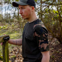 Fox Black/Camo Outline T-Shirt