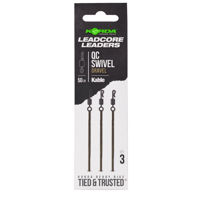 Korda Kable Leadcore Leaders Hybrid Lead Clip QC Swivel