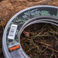 Fox Soft Steel Fleck Camo Leader 100m