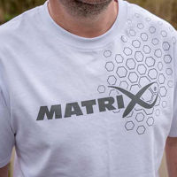 Matrix White Hex Print T-Shirt