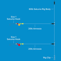 Sakuma 2 Hook Flattie Rig