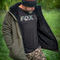 Fox Collection Sherpa Jacket Green & Black