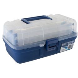 Jarvis Walker 2 Tray Clear Top Tackle Box