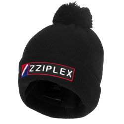 Zziplex Beanie Hat With Bobble Black