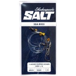 Shakespeare Salt 1 Hook Clipped Down Rig